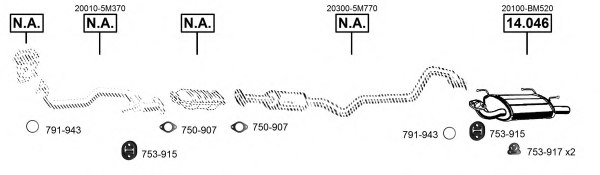 ASMET NI140263 Exhaust System
